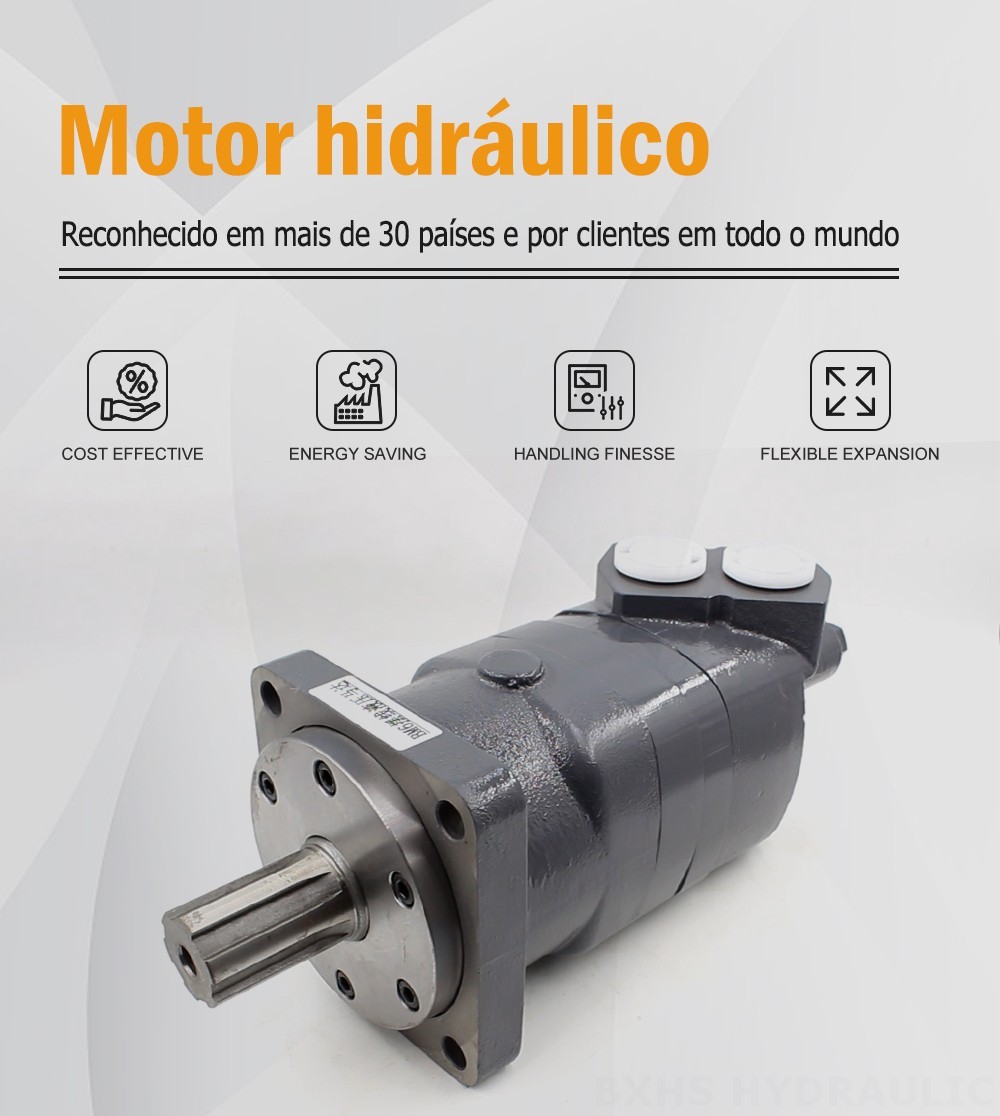 BM6_Motor Hidráulico Cicloide 195 cc/r 150 Lpm Motor Hidráulico